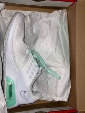 Nike Women’s Air Max Knit Sneaker in White and Mint